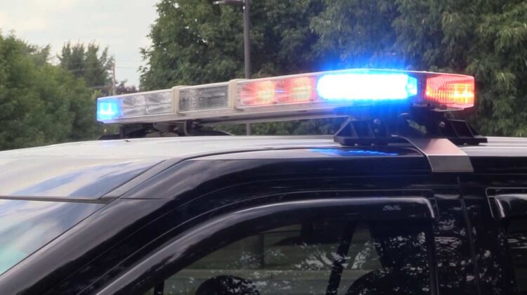 close up of lights on top of Naperville police cruiser