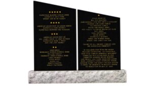 mock up of donors stone for Gold Star Families Memorial Monument