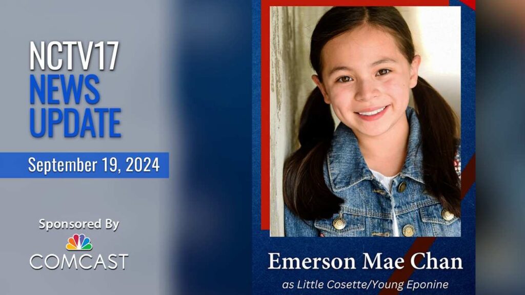 Photo of Emmy Chan with the NCTV17 News Update Logo.