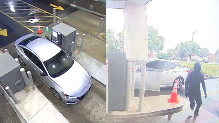 FBI surveillance videos of car and suspect in Naperville bank ATM robbery