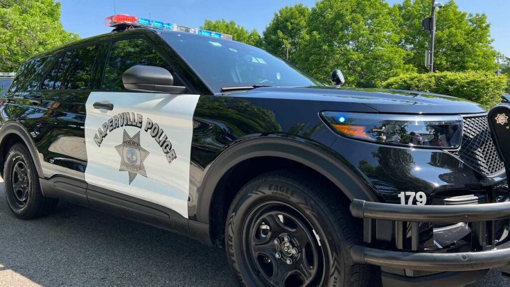 A Naperville Police Department car