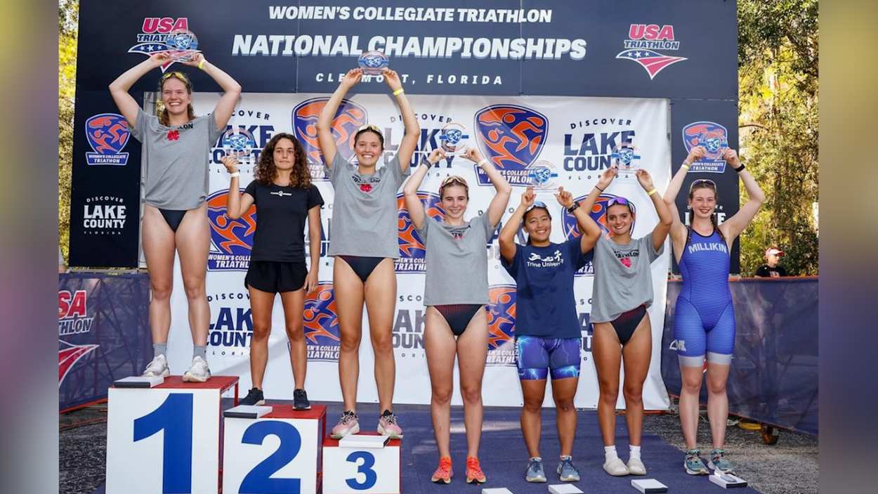 North Central women's triathlon wins third straight National