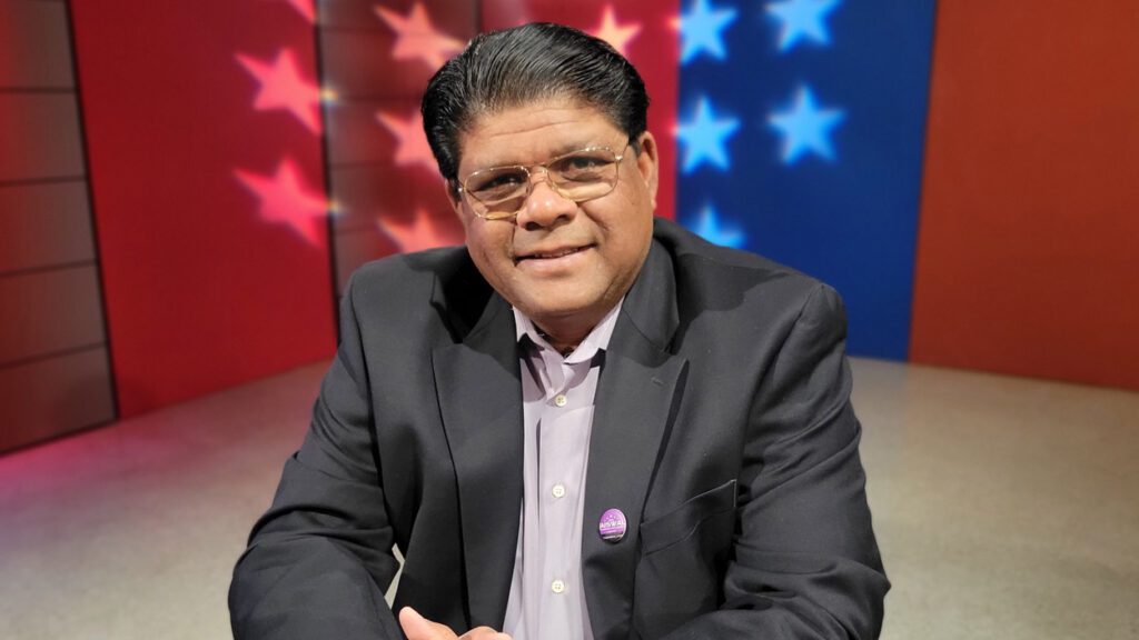 Nag Jaiswal on the set of Meet the Candidates at NCTV17