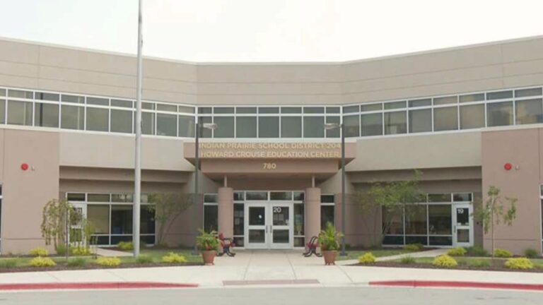 Exterior wide shot of Indian Prairie School District 204 administration building