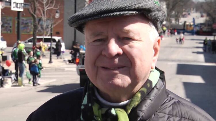 Close up of Kevin Dolan, founder of Naperville St. Patrick's Day Parade