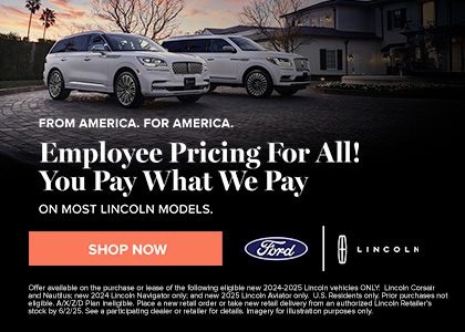 Fair Oaks Lincoln. Employee Pricing For All.