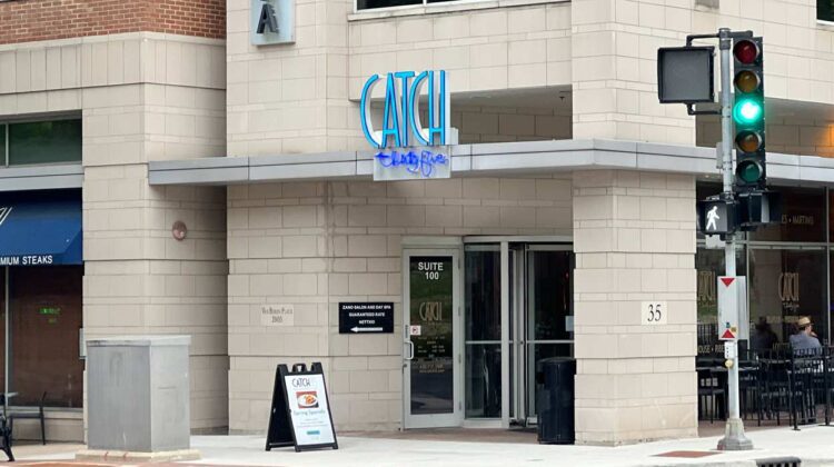 Catch 35 building in downtown Naperville