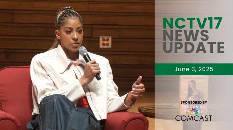 NCTV17 News Update slate for June 3, 2025 with Candace Parker seated on stage with microphone in background
