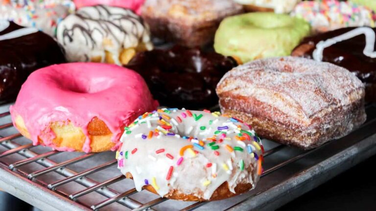 A rack of doughnuts from Stan's Donuts & Coffee