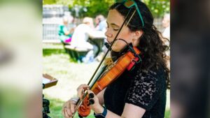 Violinist at Fine Art and Artisan Fair in Naperville