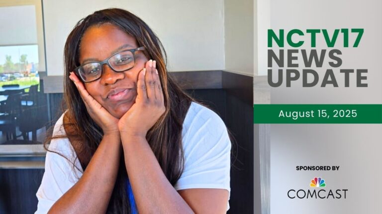 NCTV17 News Update slate for August 15, 2025 with image of missing Naperville woman Sinmi Abosede