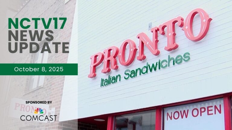 The Pronto Italian Sandwiches sign for Naperville News Update.