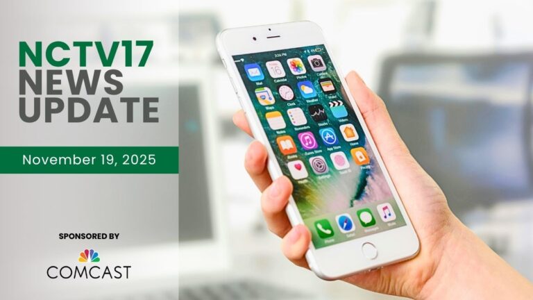 A picture for Naperville News Update that shows someone holding an iPhone that is on its home screen.